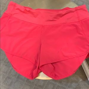 Lululemon speed shorts size 4
